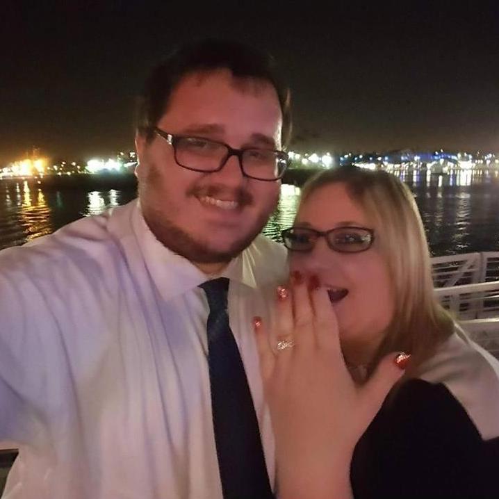The night I proposed by the lighthouse in Long Beach.