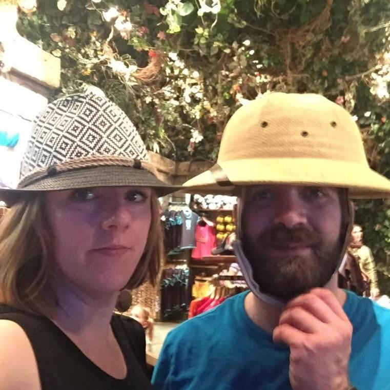 Inaugural gathering of the Cool Hat Club, Disney World, Summer 2015.
