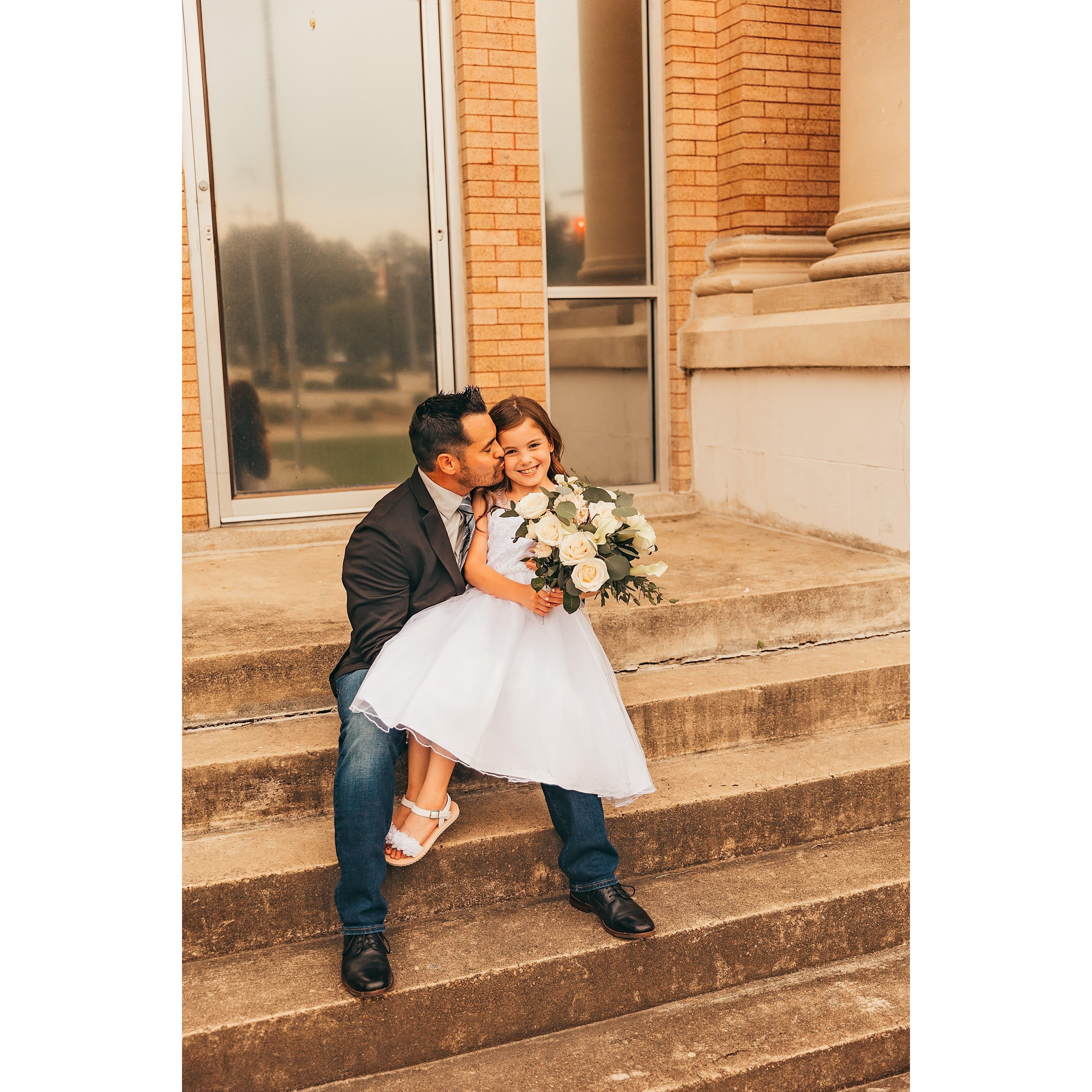 Photos from our legal marriage in July 2023