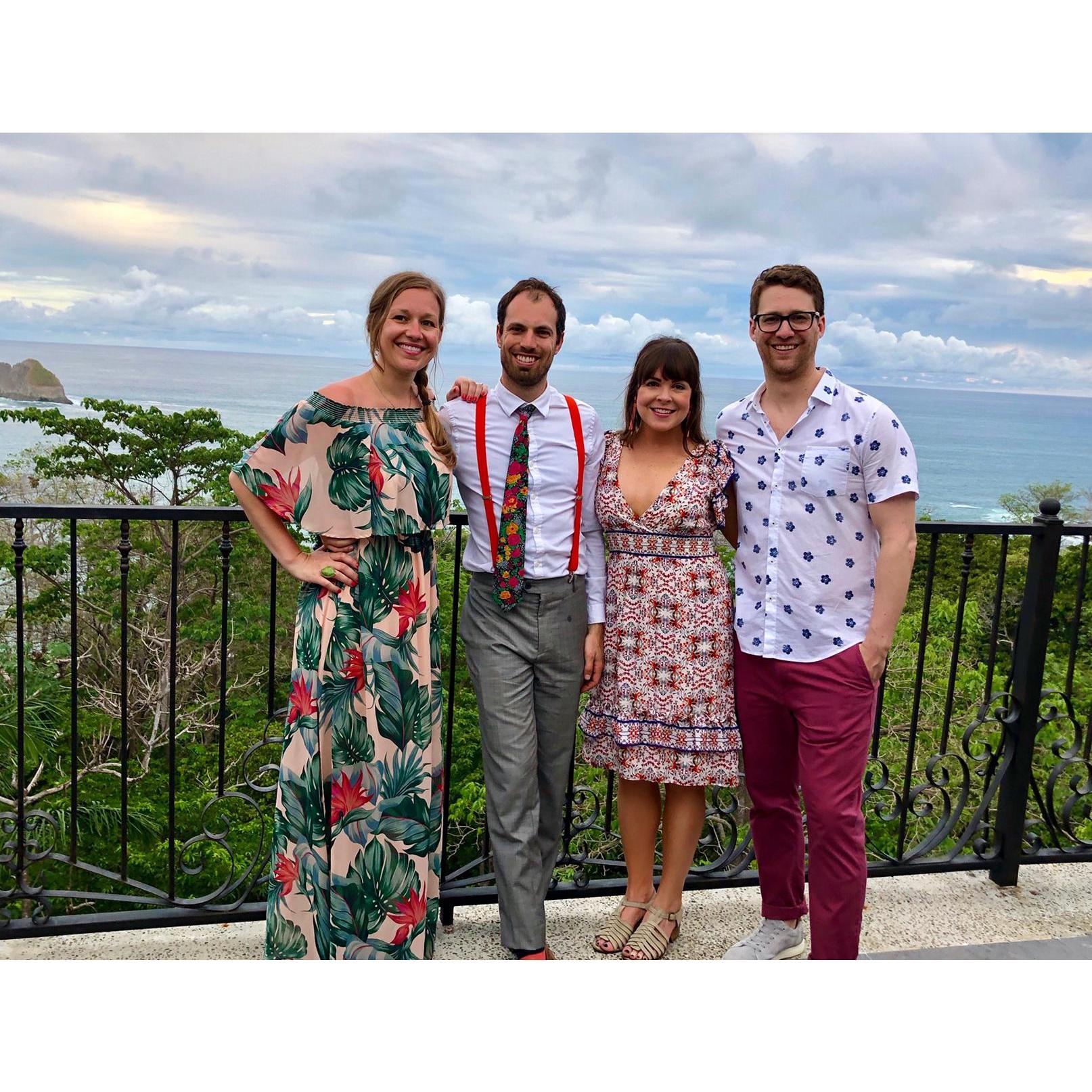 Celebrating Anna + Jess' marriage in Costa Rica with the one and only, Sloan and Will!