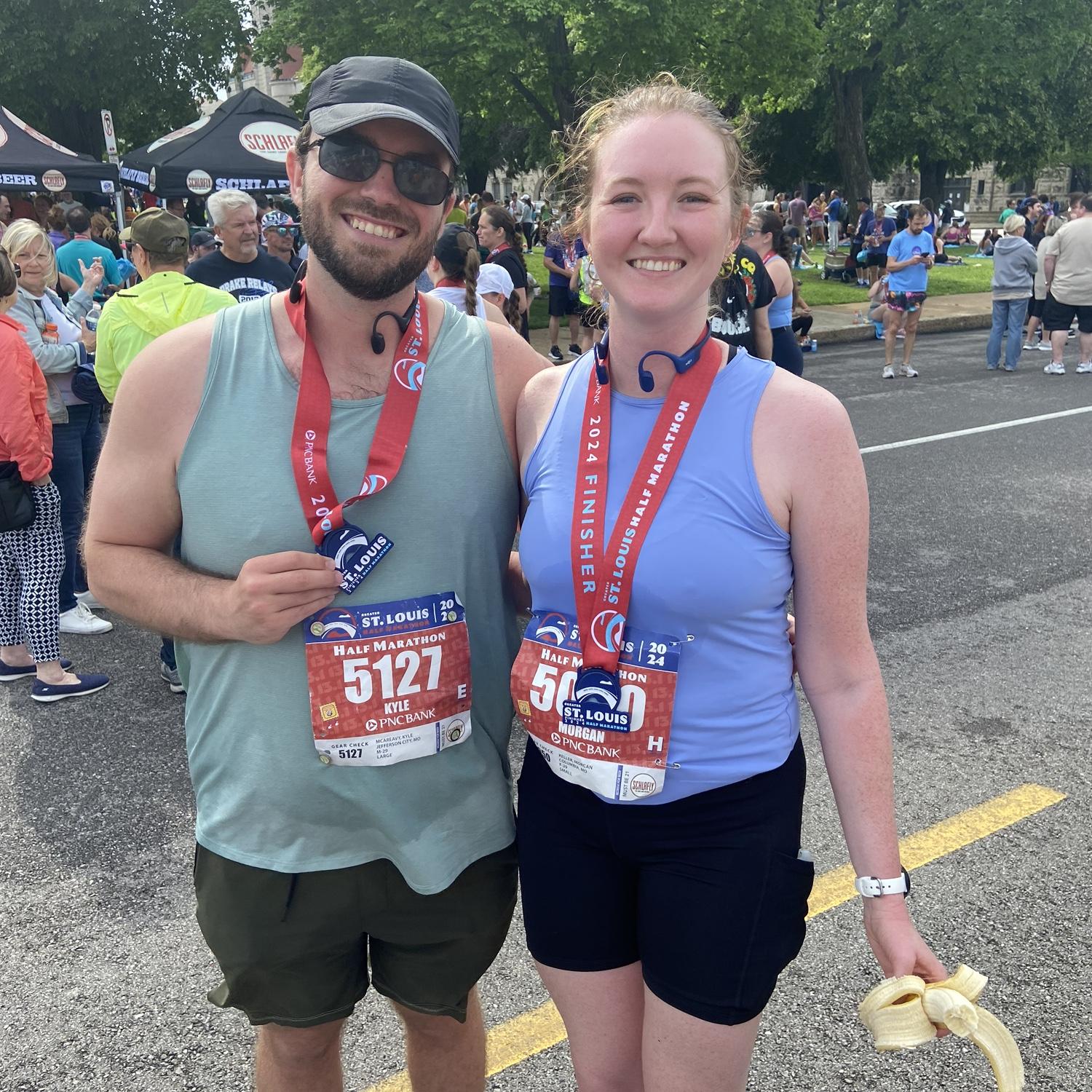 Morgan and Kyle’s first race they ran together!