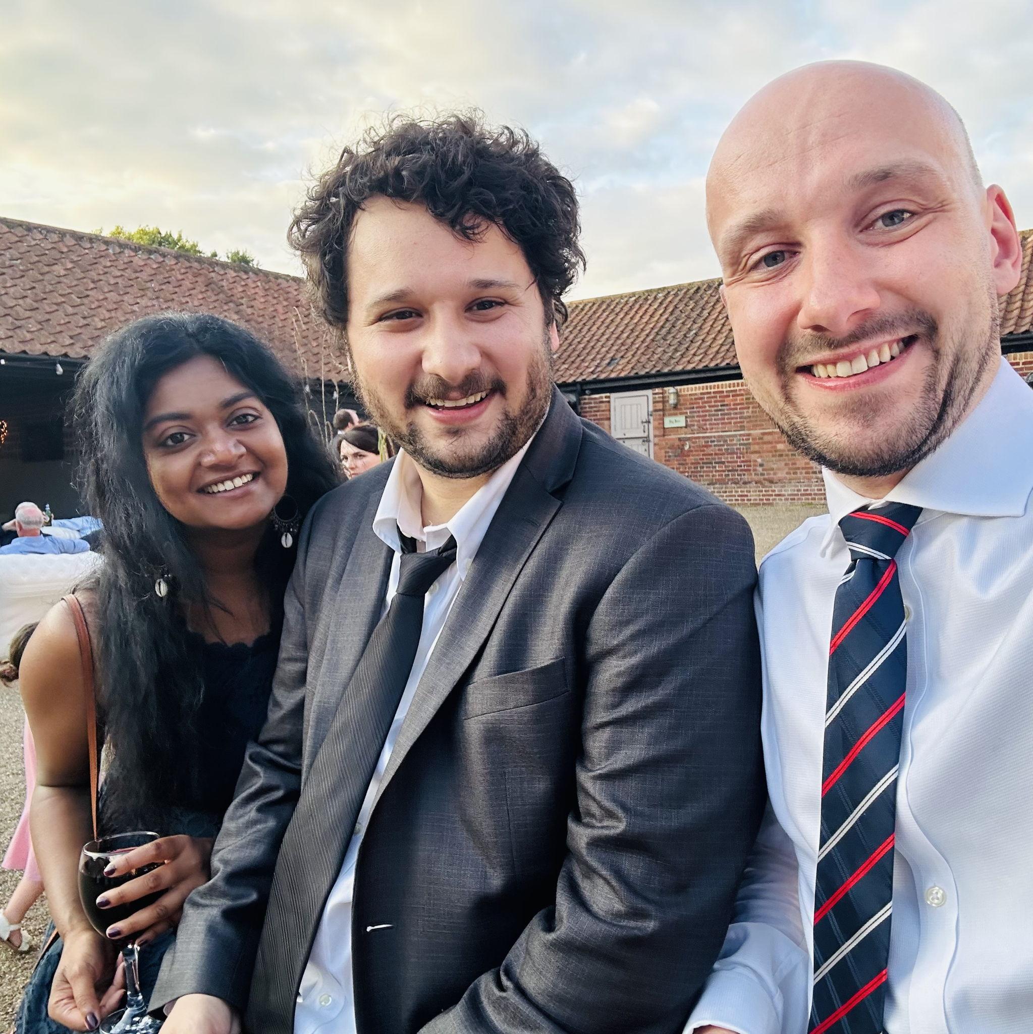 At a wedding in the UK!