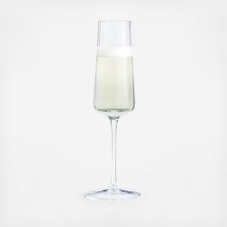 Ezra Optic Champagne Glass, Set of 4