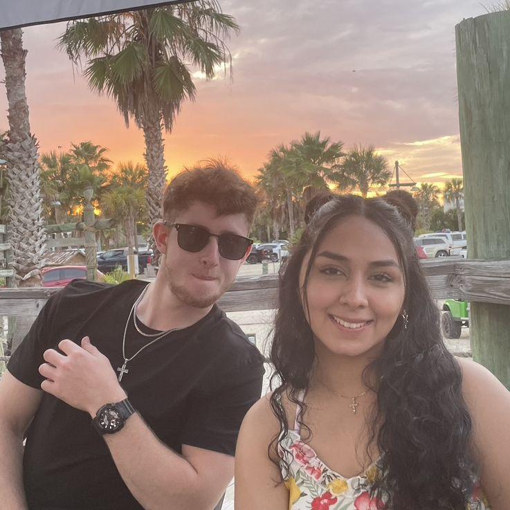 1st photo together 2021 beach trip: St. Augustine