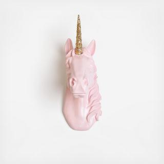 Resin Faux Taxidermy Unicorn Head