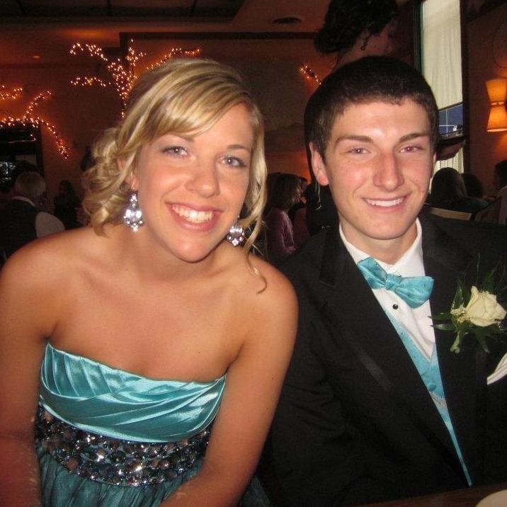 This was the beginning of our story for how we met. We went to our high school prom together.