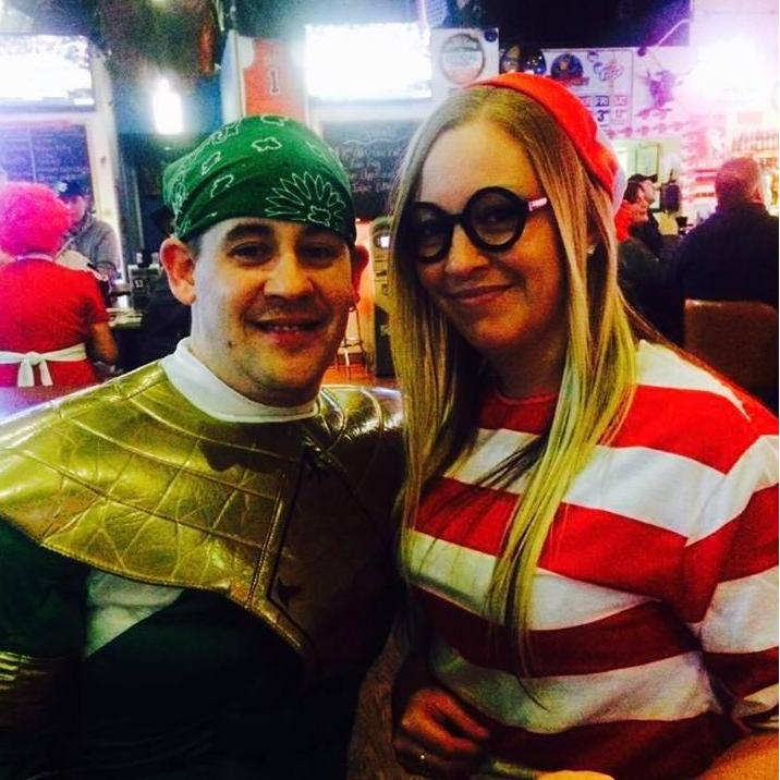 Daryl & Sarah having their very first photo together, Halloween 2014.