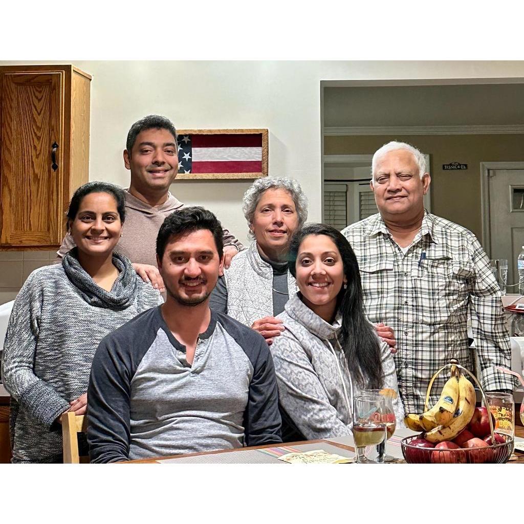 The first family Thanksgiving in Manassas, Virginia