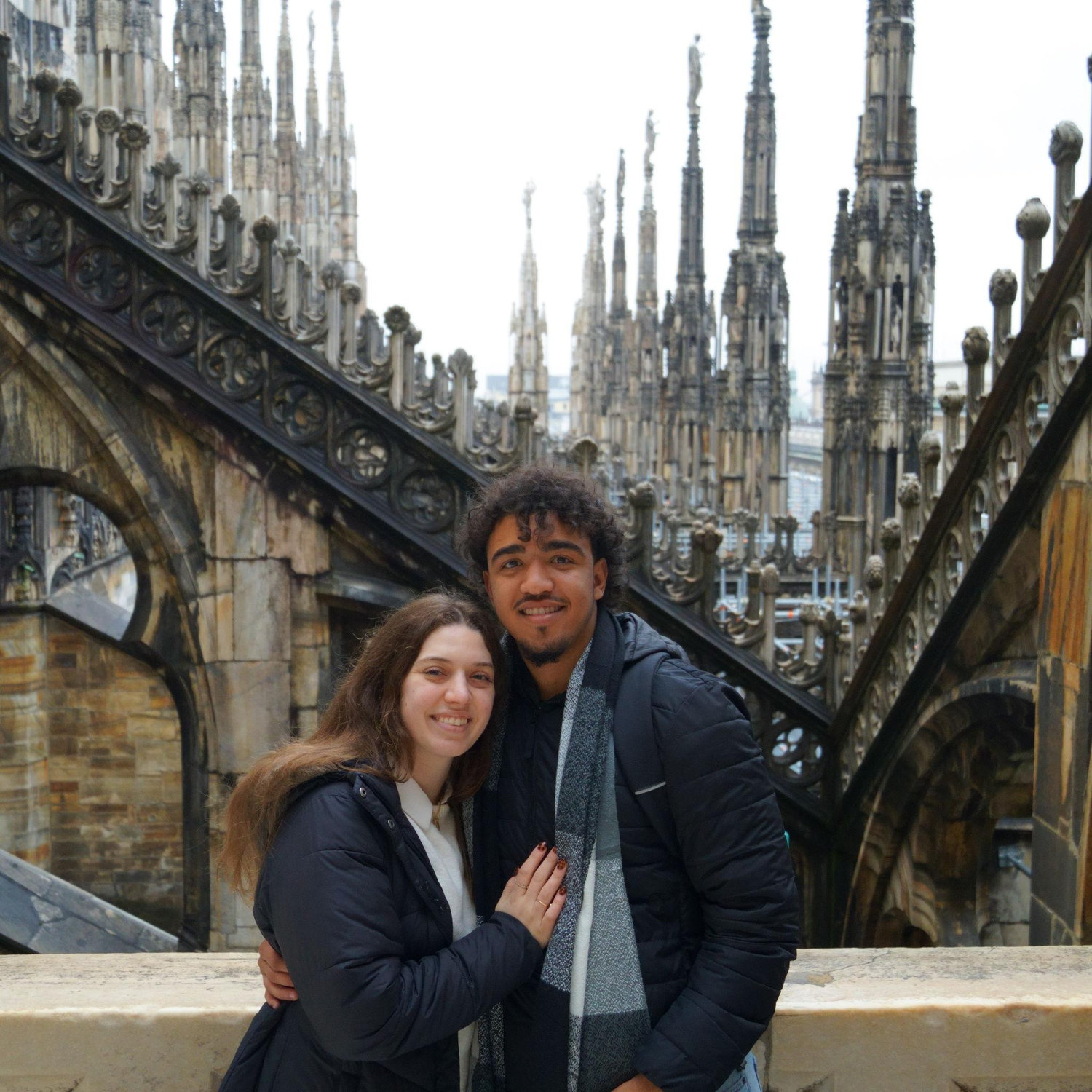 First trip to Europe together! Michael flew in from Guinea and Lorelei flew in from MA. 
Then Michael went back to MA and Lorelei to Portugal...So we've still never flown internationally together!