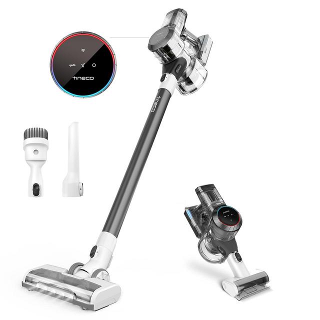 Tineco Pure ONE S11 Cordless Vacuum Cleaner, Smart Stick Handheld Vacuum Strong Suction Lightweight, Cordless Handheld Vacuum Deep Clean Hair, Hard Floor, Carpet, Car (Pure ONE S11 Grey)