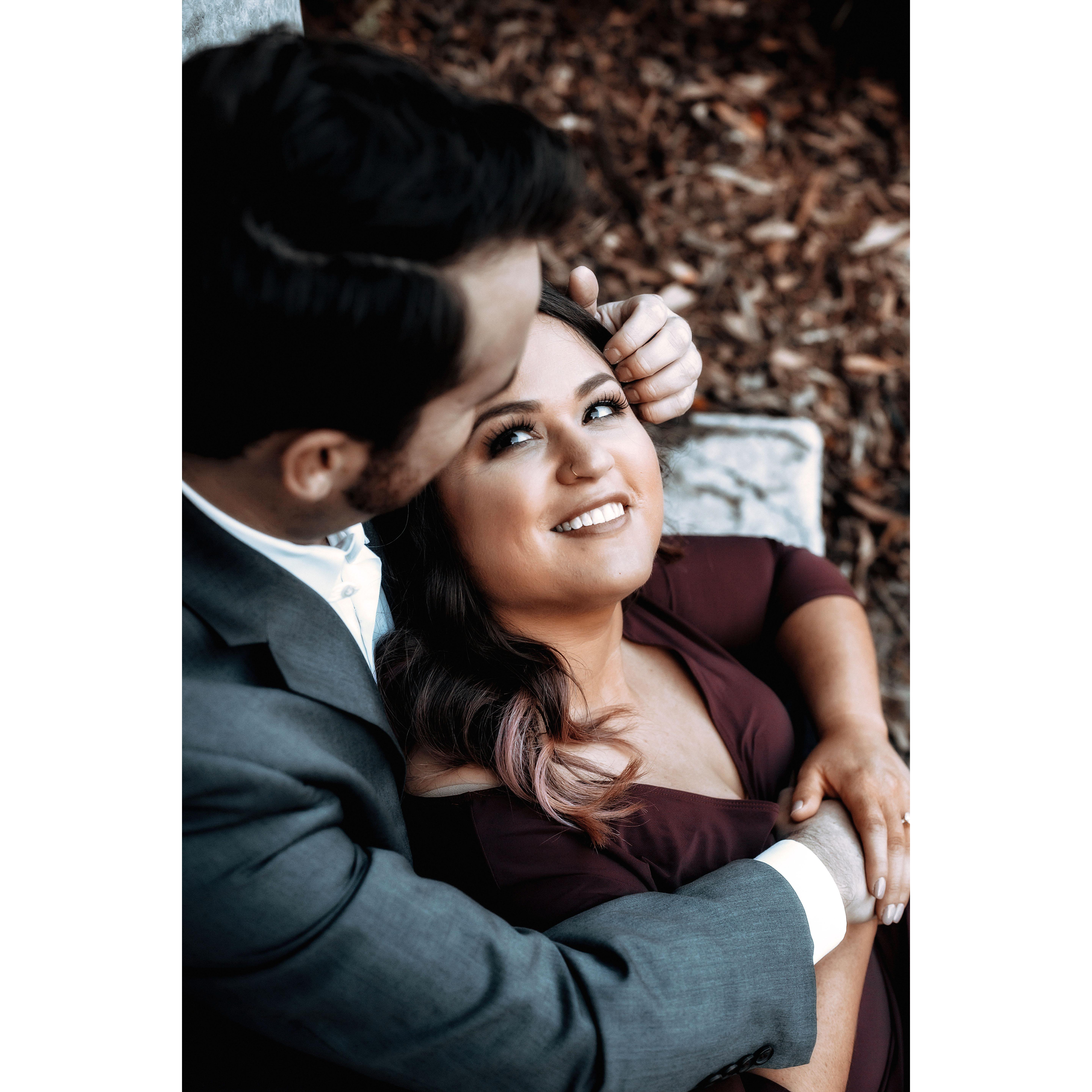 Engagement photos at Lloyd Lake in Golden Gate Park.