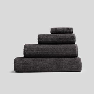 Soft Rib Turkish Cotton Washcloth, Set of 4