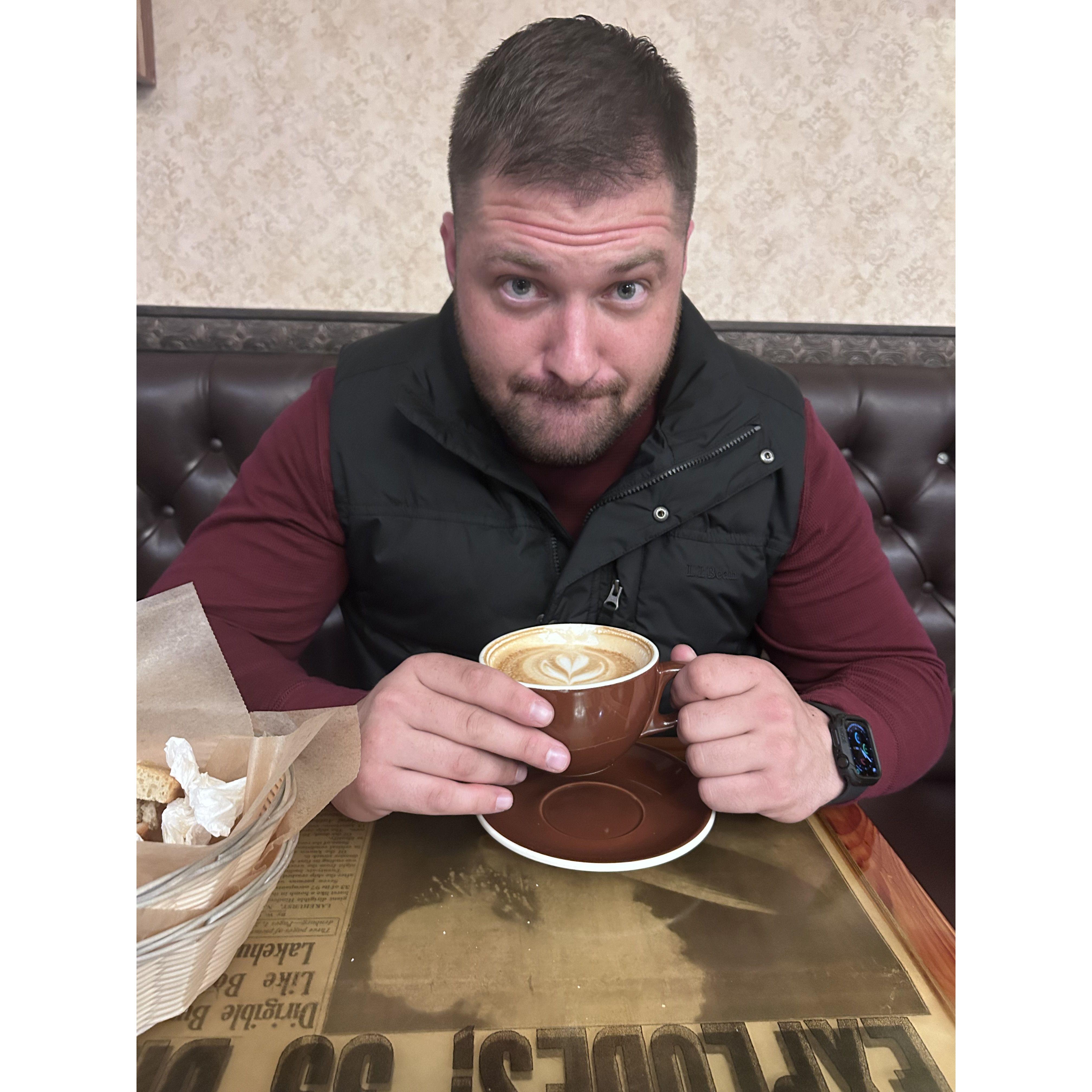 Just trying to get him to have lunch with me....Didn't realize he had a ring burning a hole in his pocket