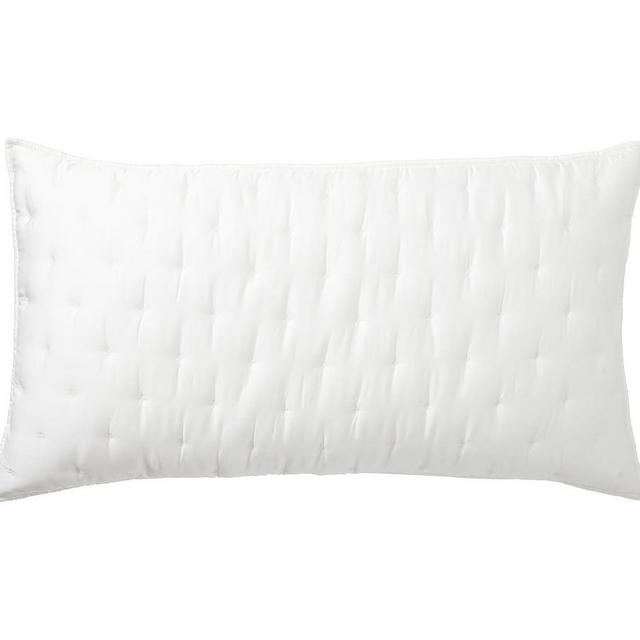White TENCEL™ Tufted Quilted Shams, King, Set of 2