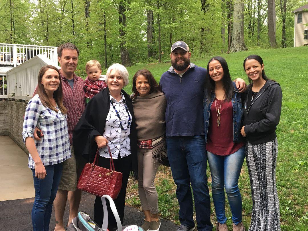 Our families seeing our house for the first time