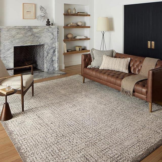 Loloi Darby Collection DAR-04 Ivory/Stone 9'-2" x 13' Area Rug