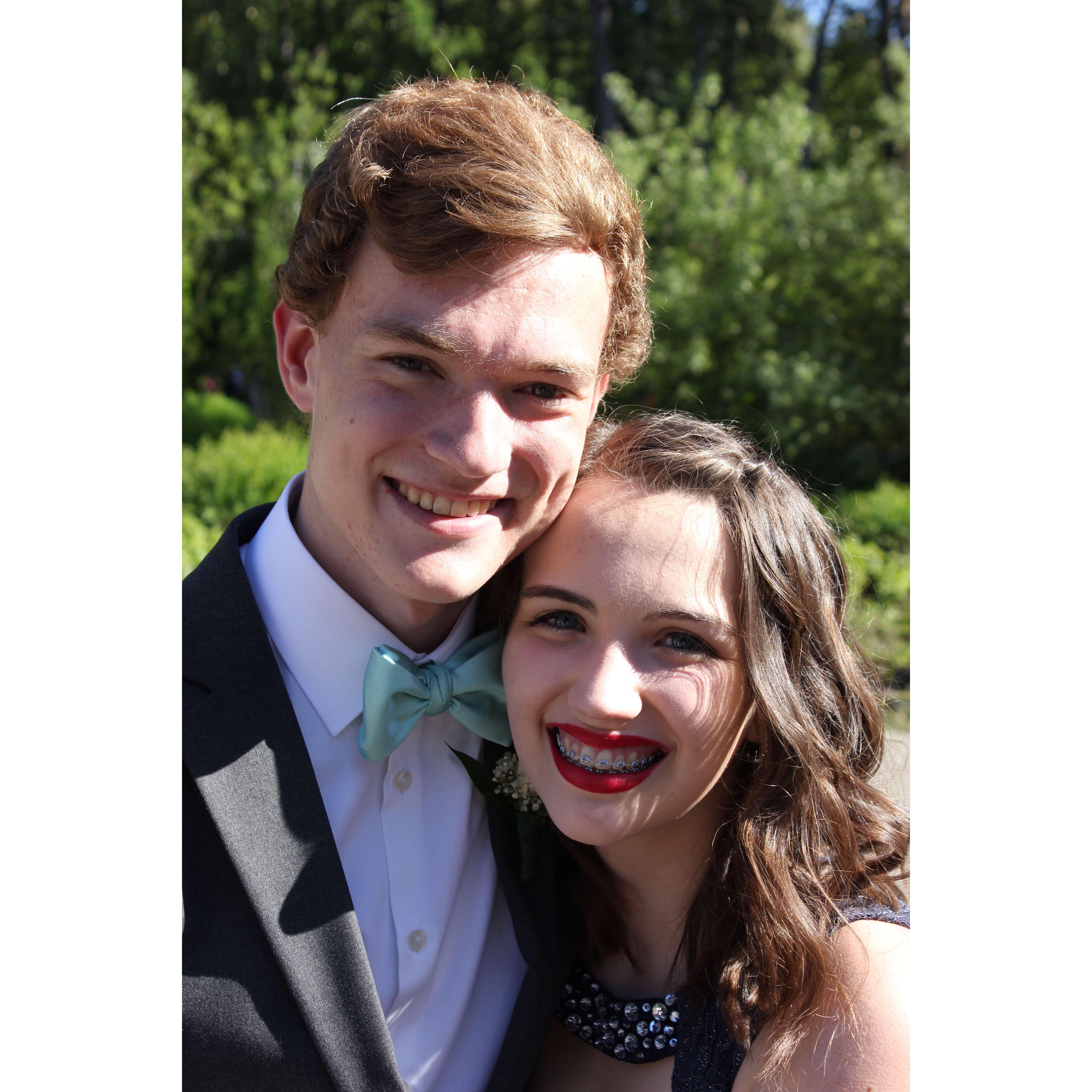 Ben and Anna's first prom together! (2017)