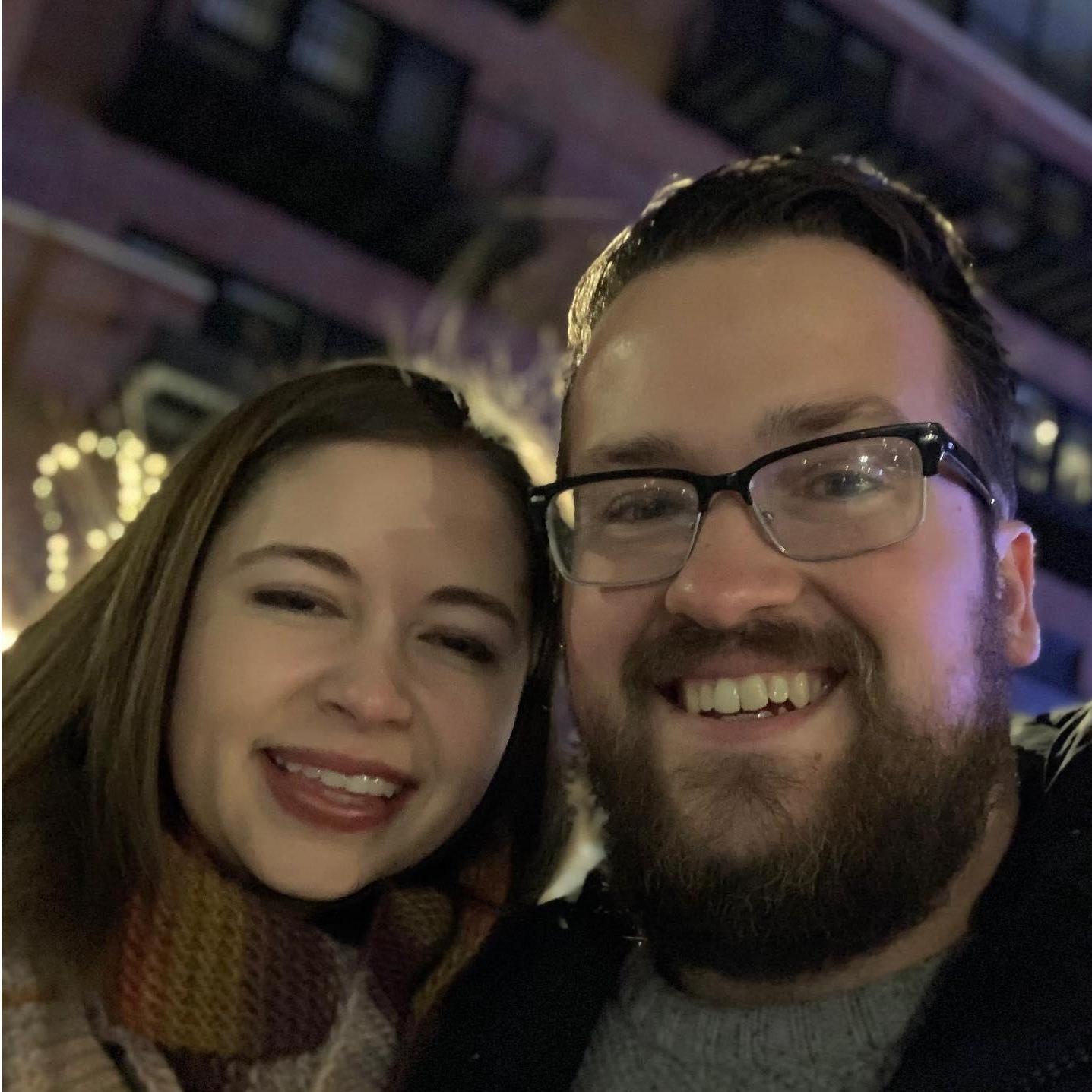 Walking downtown after dinner at Luna