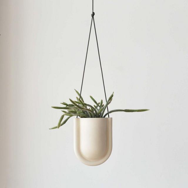 Misewell Portico Hanging Planter, White
