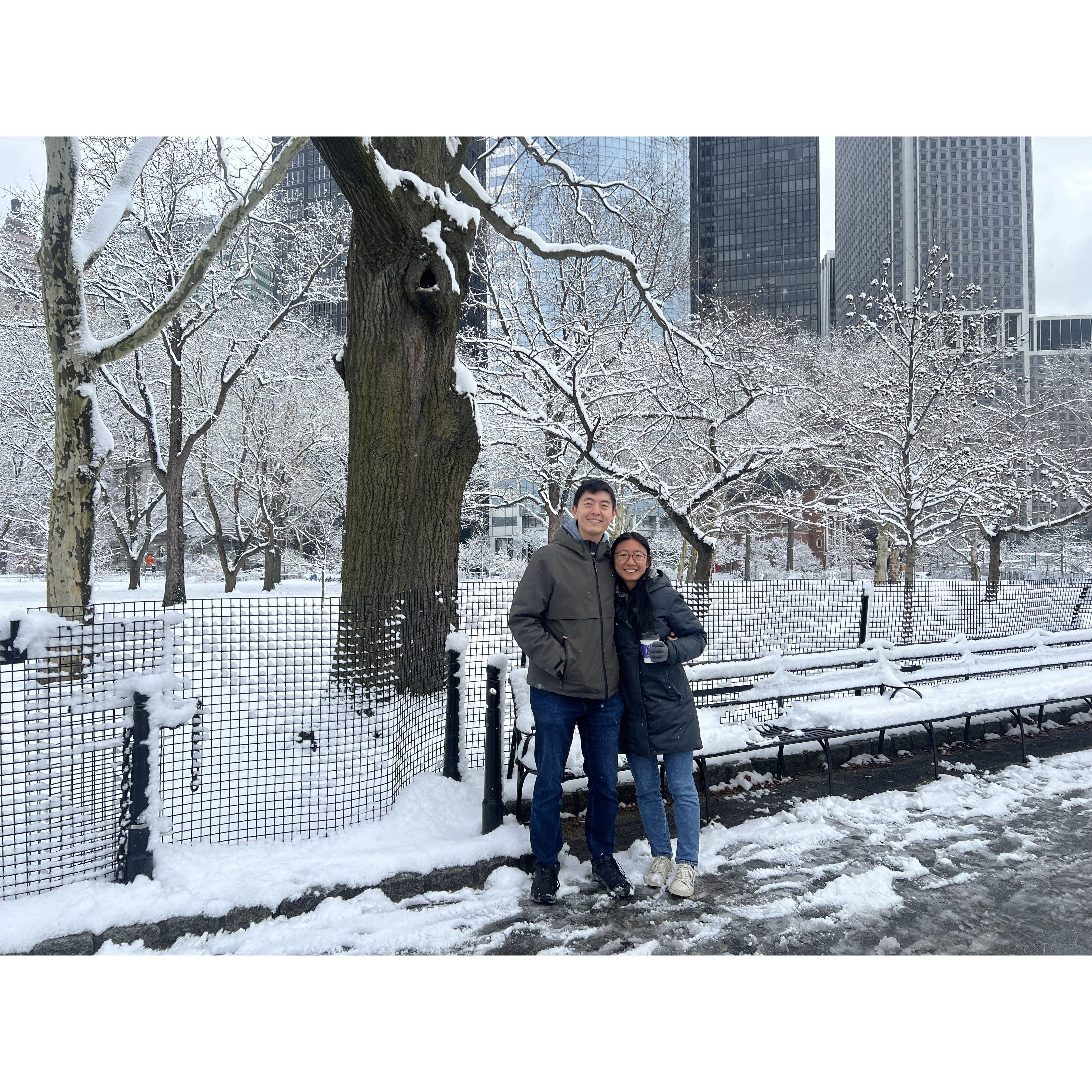 Snow in NYC!
