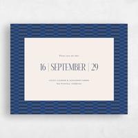 Blue Wedding Save the Date - Jody Landscape