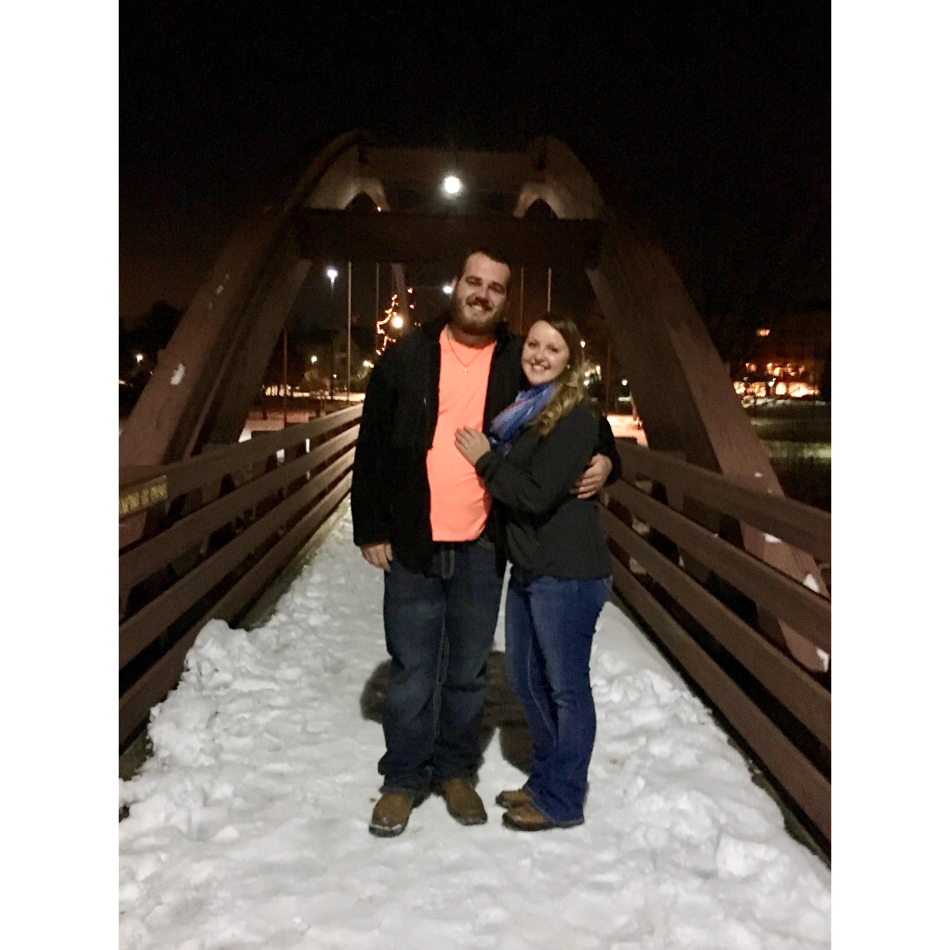 December 22, 2016 - the night AJ proposed!