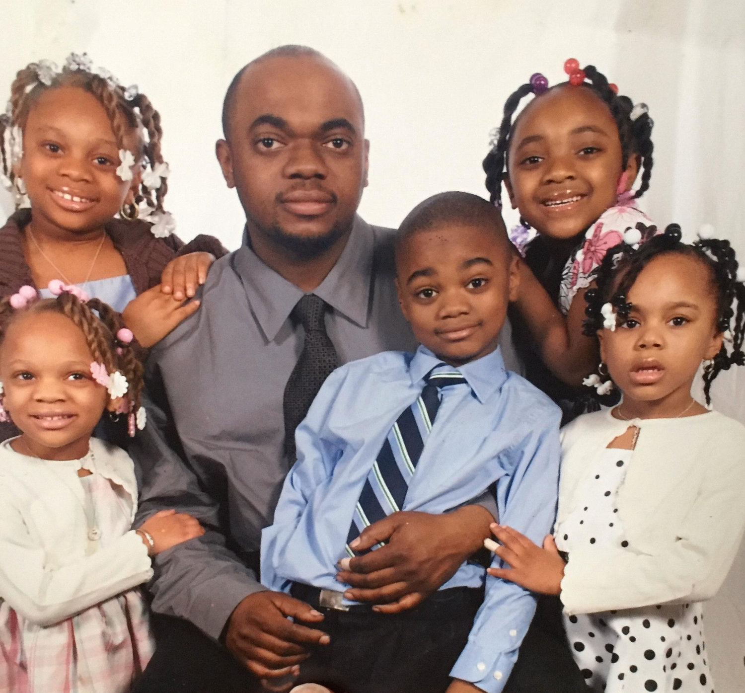 Dad and all the kids (minus Aubrey)
