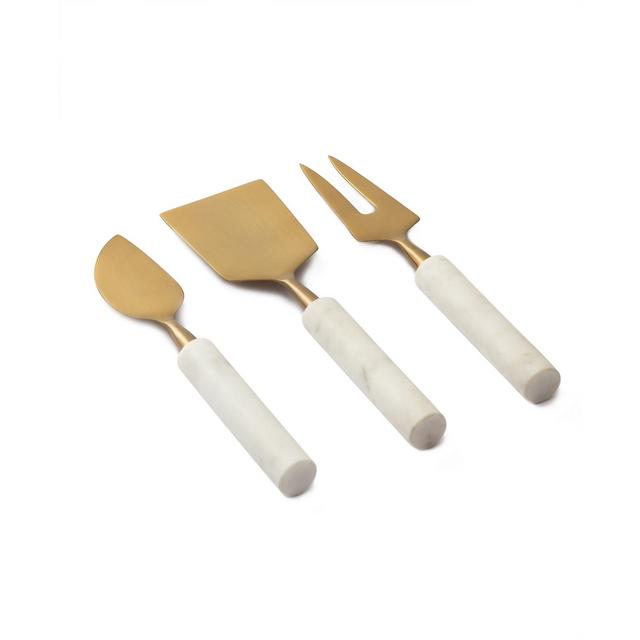 Thirstystone Gold Cheese Tools with Handles Set, 3 Pieces