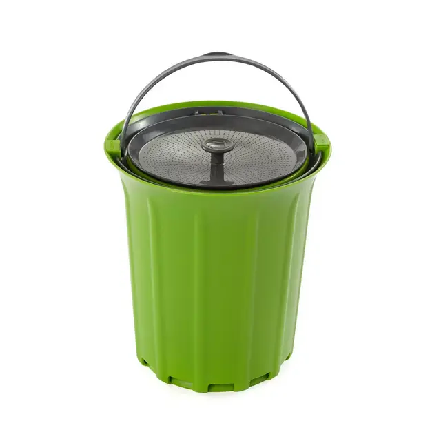 Full Circle Breeze .85 Gallon Countertop Compost Bin in Green/Slate