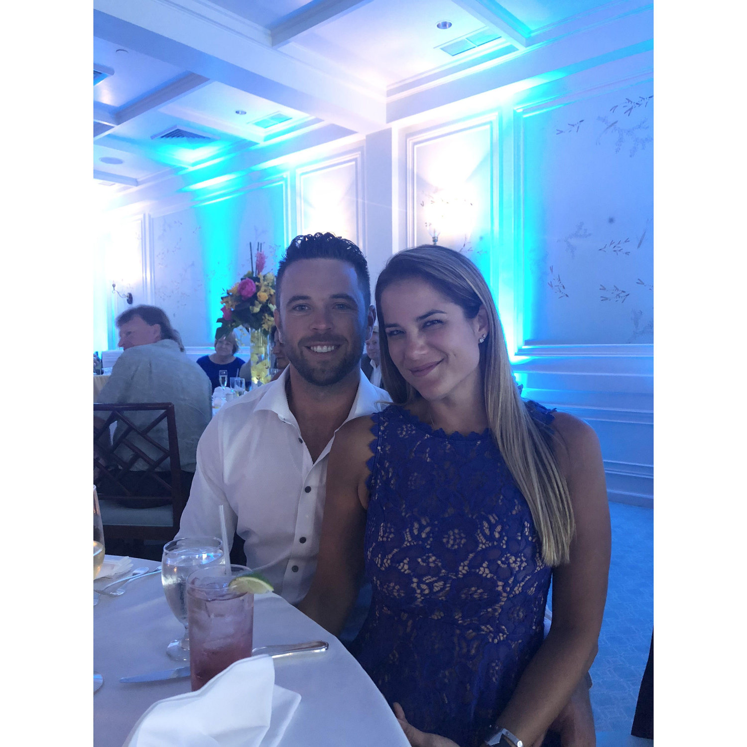 At the first wedding, we attended together and Kristy met Jordan's parents.