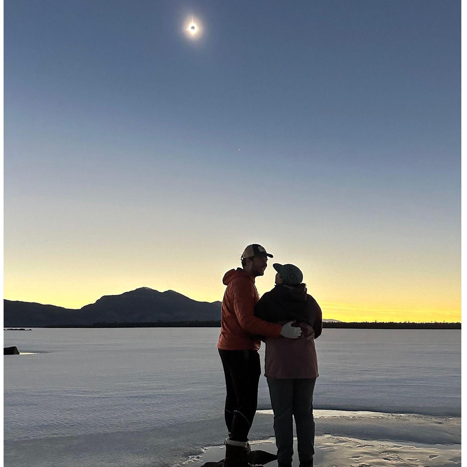 The eclipse at Flagstaff Lake!