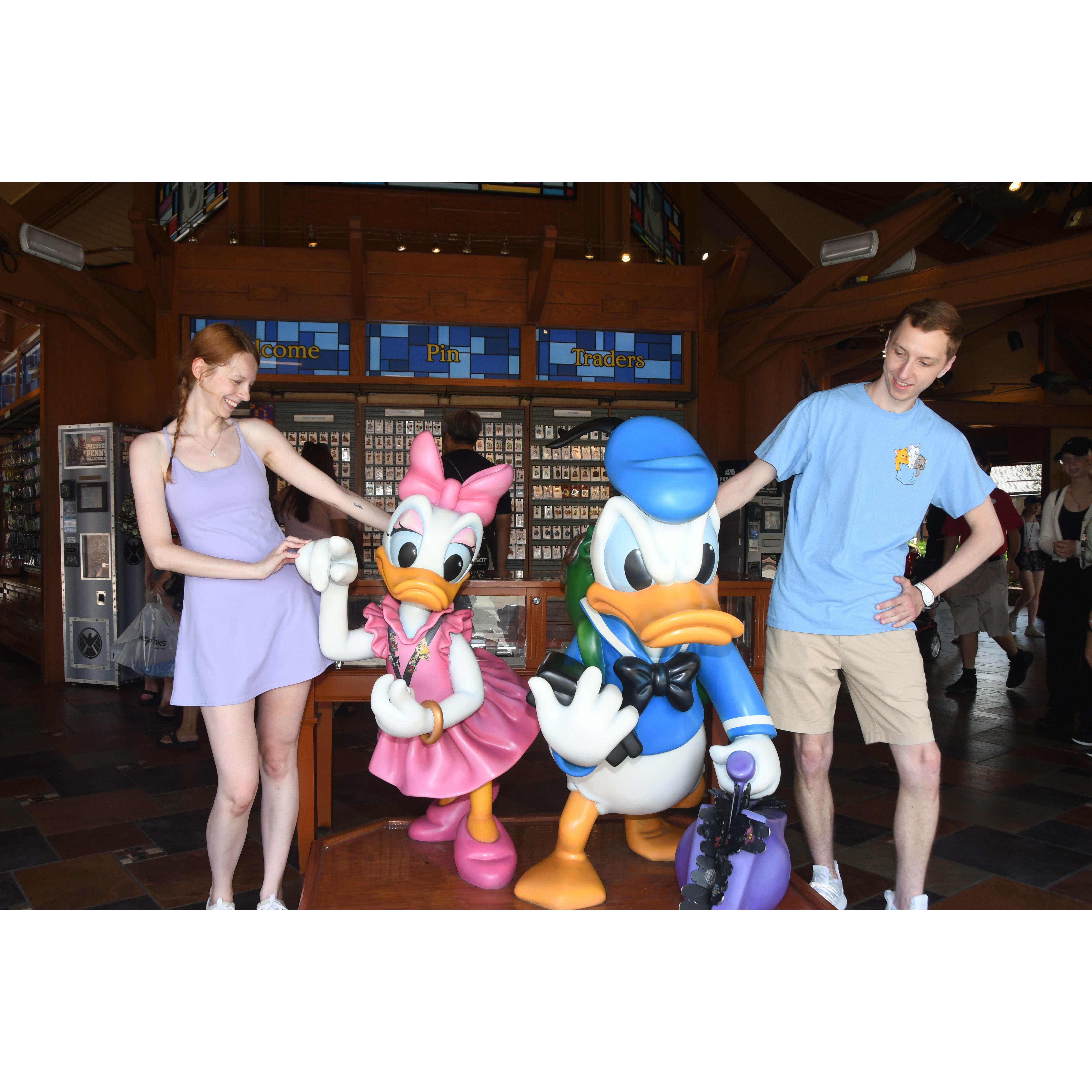 Our favorite statues at Pin Taders in Disney Springs
