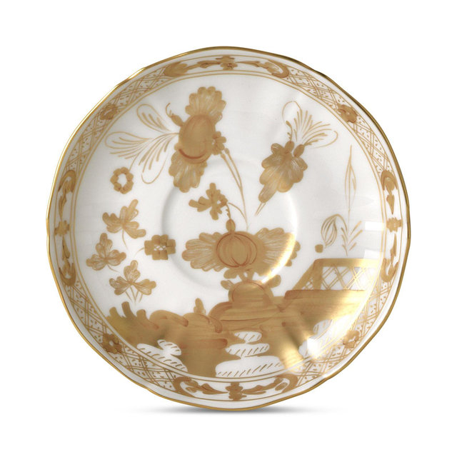 Ginori 1735 Oriente Italiano Gold Tea Saucer