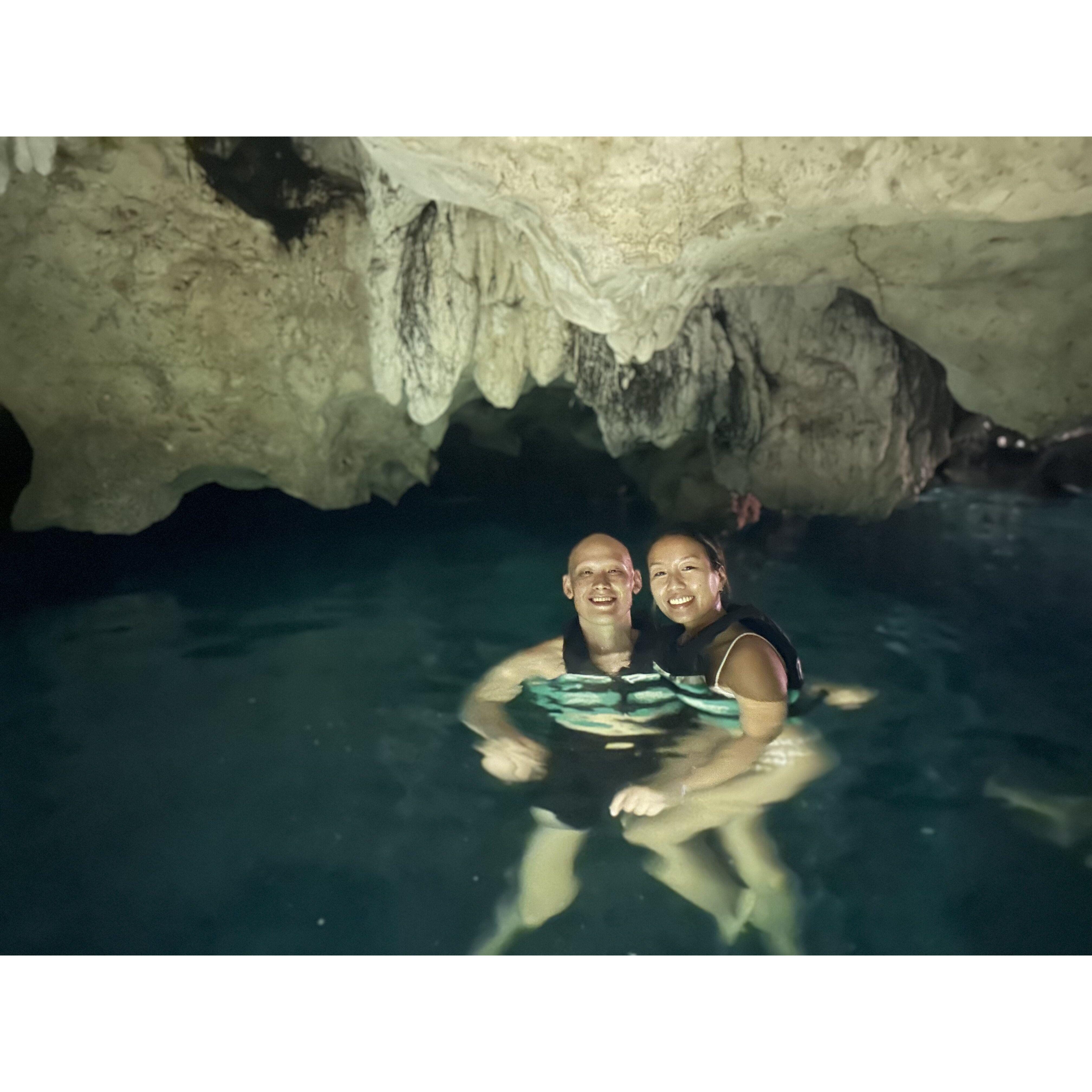 Explored a Cenote (a natural sinkhole) in Tulum, Mexico