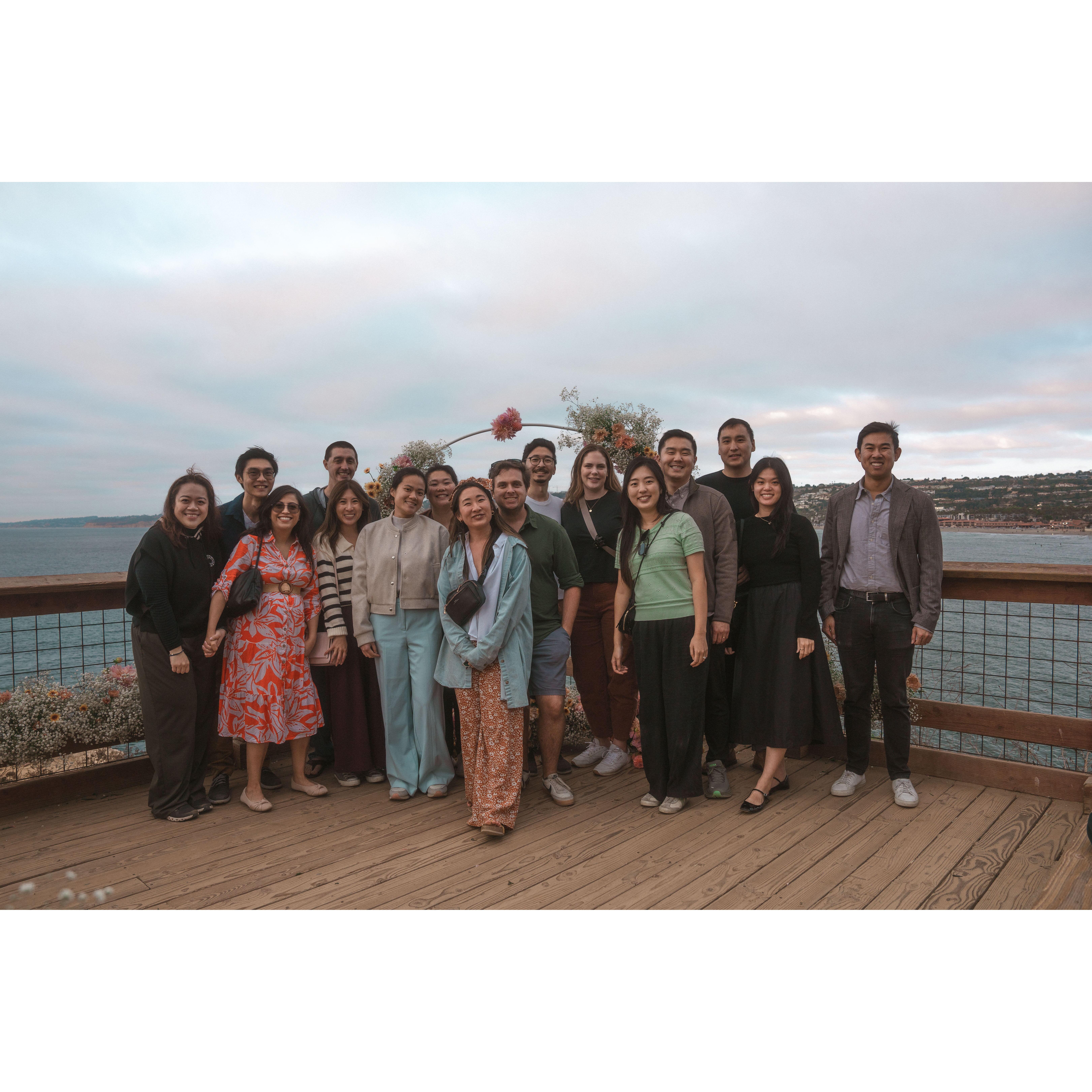 The real magicians who brought this beautiful floral arrangement to life. 

Florists for hire at this point, they're professionals!