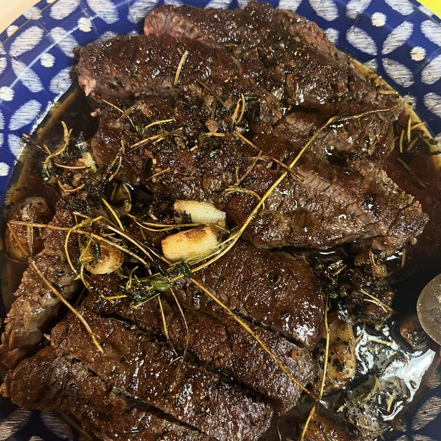 Quarter of cow butchered