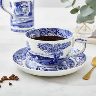 Blue Italian Jumbo Cup & Saucer