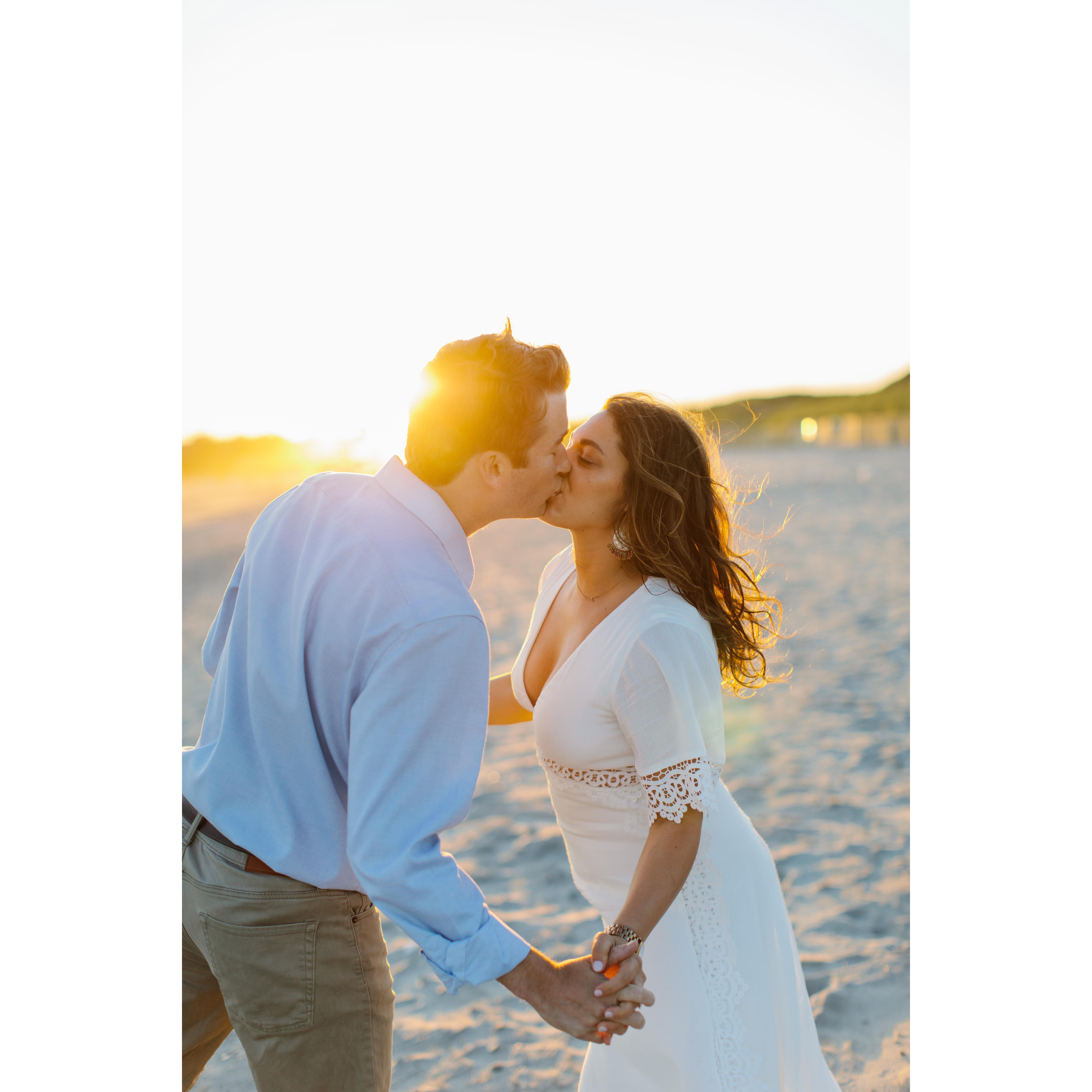 engagement shoot at Second Beach, Newport, RI