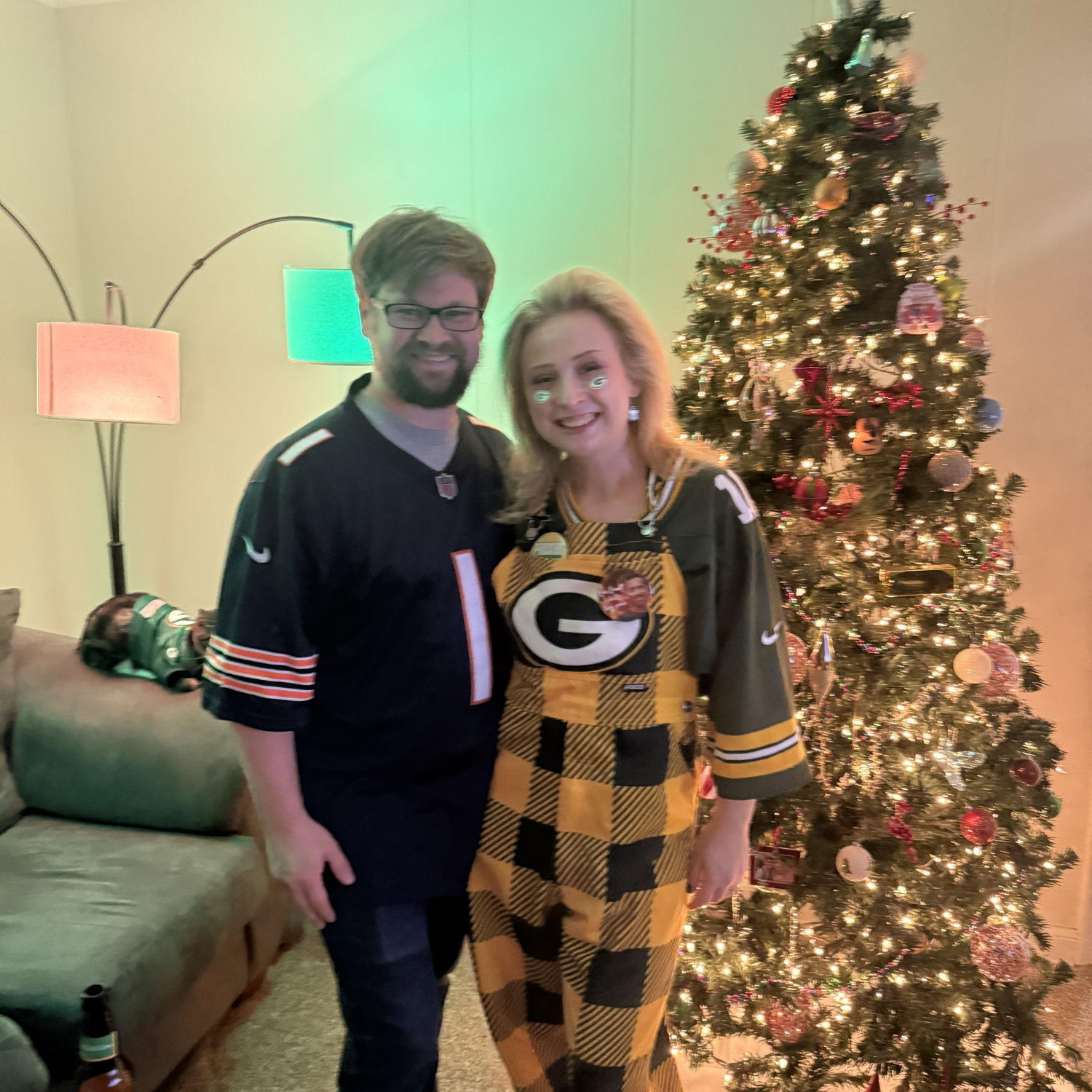 A house divided, but they still love each other, no matter who wins or loses!
