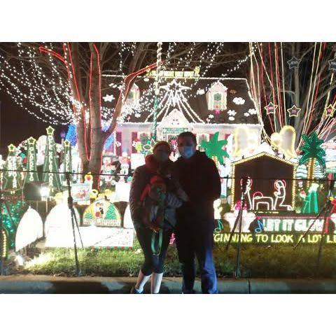 Under the Mistletoe at the 9716 Wendhurst Drive tacky light house

Glen Allen, Va  December 2020