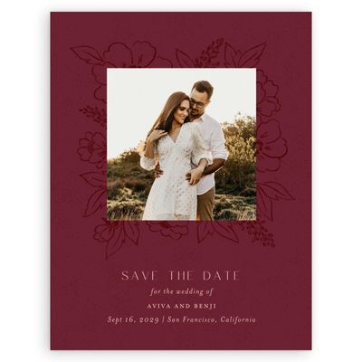 Wine, Red Wedding Digital Save the Date - Oriabel Photo
