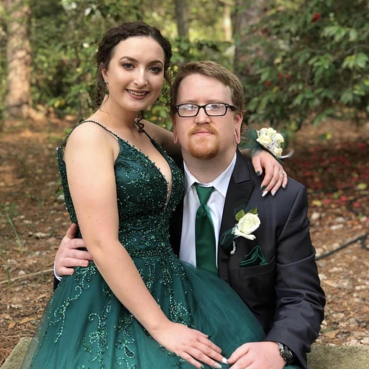 This is Rachel's senior prom.
