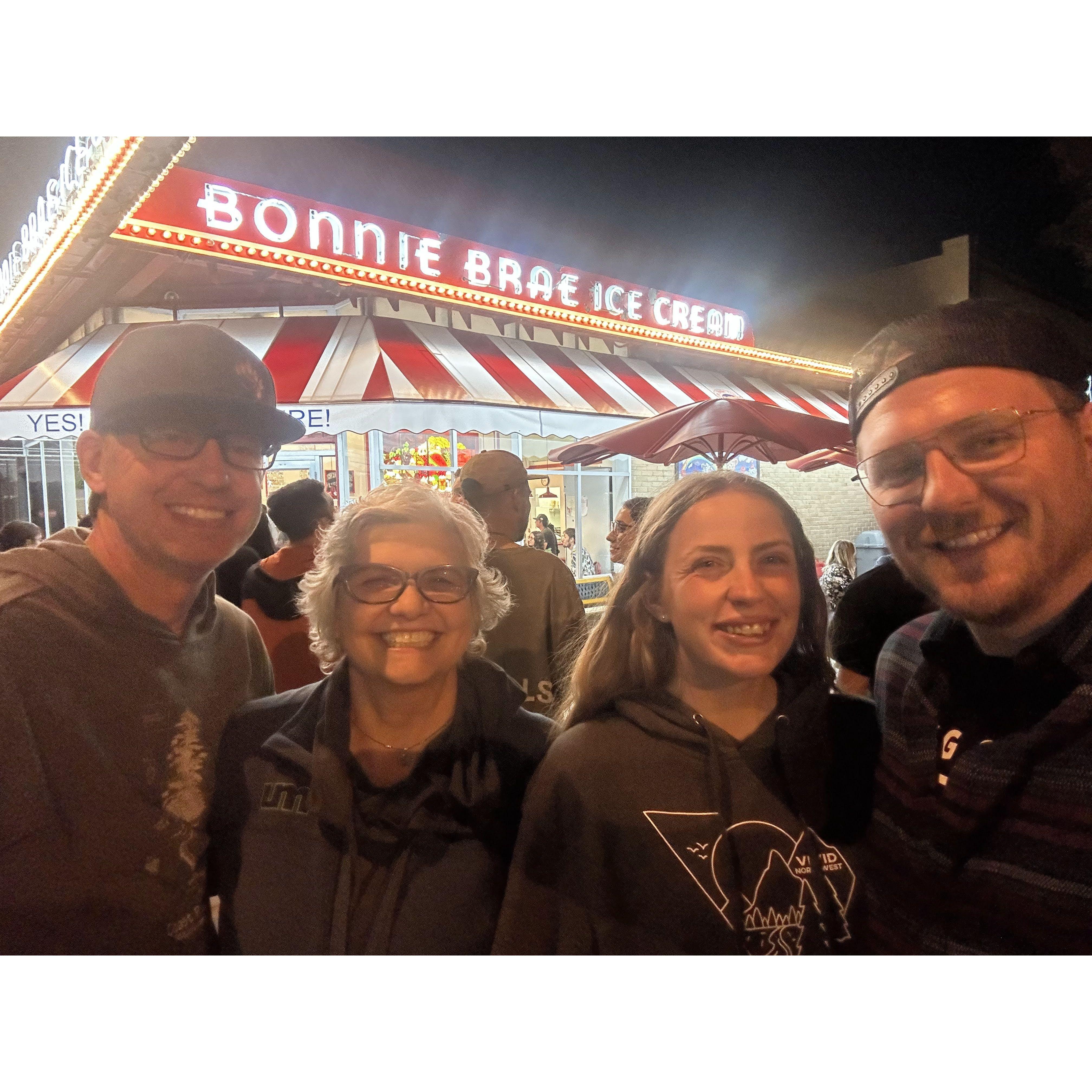 On a trip to Denver for a wedding, Lucas met Chris (her dad) and Jenny (her step-mom)