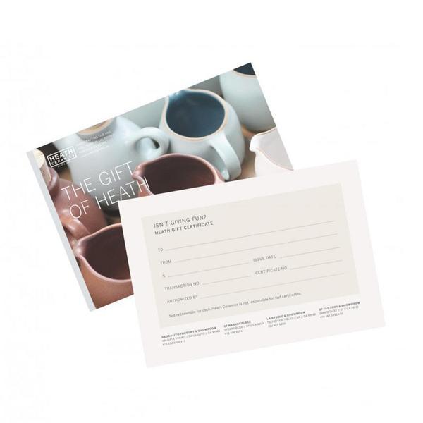 Heath Ceramics Gift Card