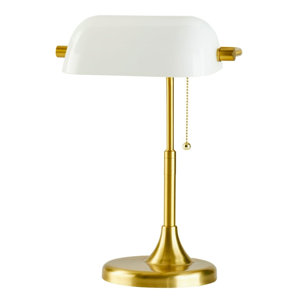 Better Homes and Gardens Modern Glass Banker Lamp