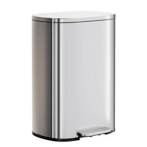 Stainless Steel Trash Can with Lid
