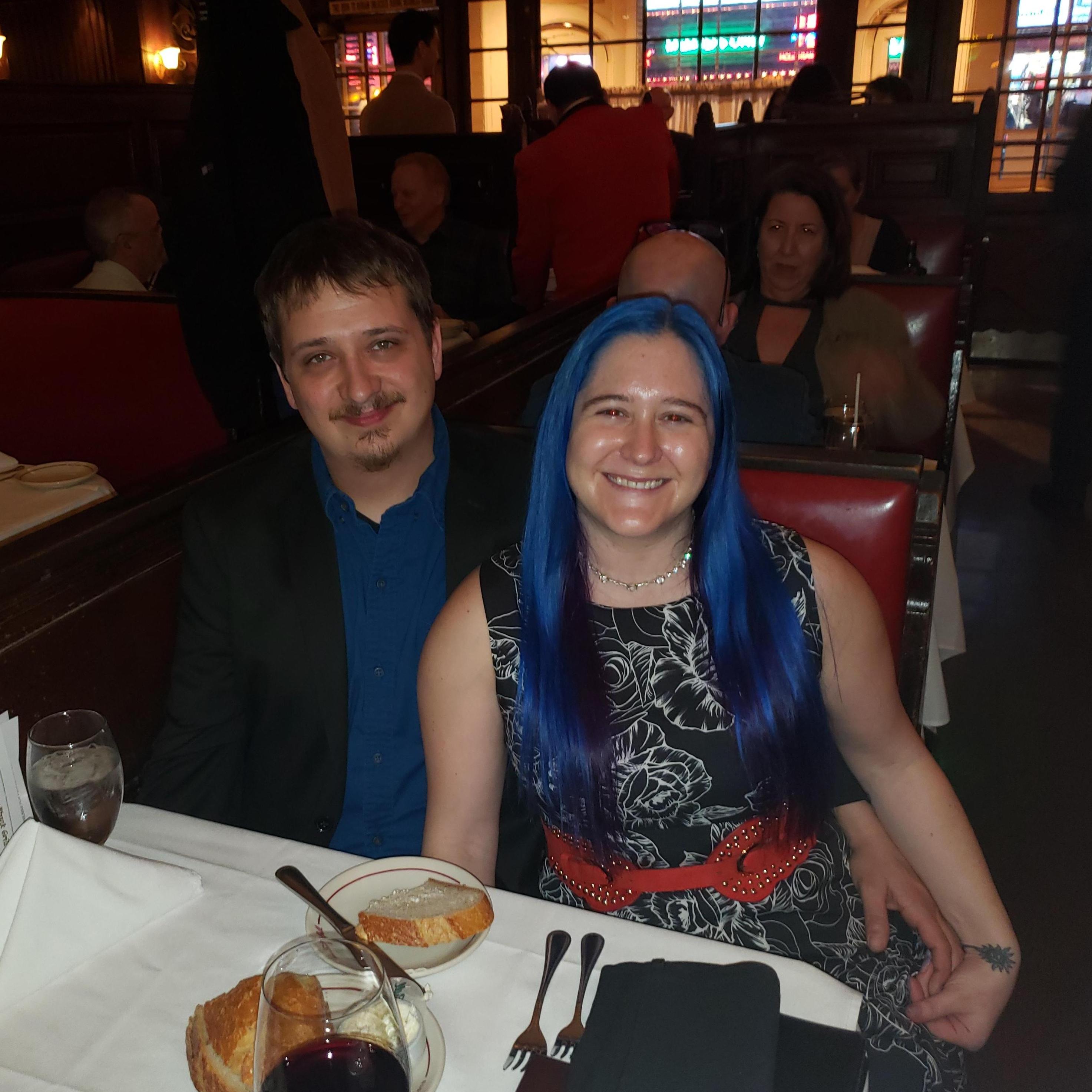 Engagement Dinner at Musso & Frank Grill on Hollywood Blvd - March 14, 2019