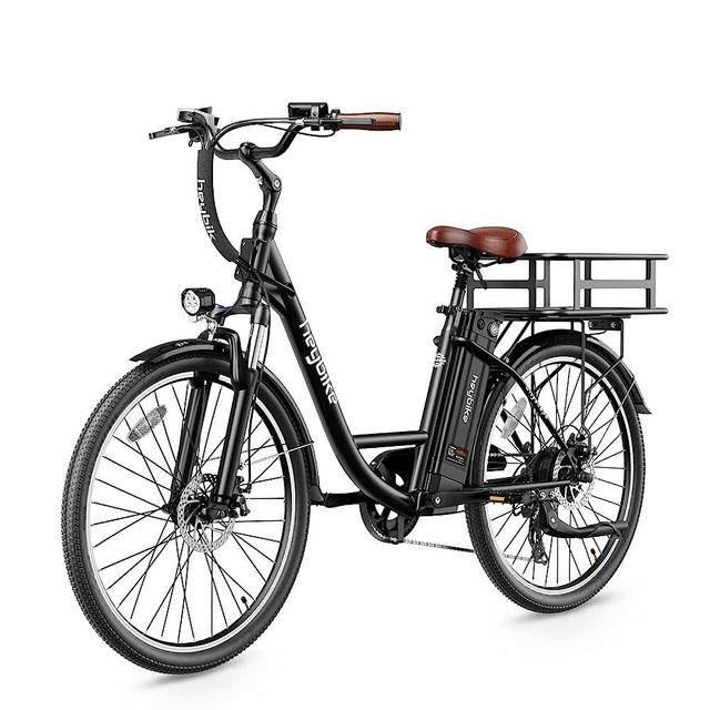 Heybike Cityscape Electric Bike 350W Electric City Cruiser Bicycle Up to 40 Miles Removable Battery, Shimano 7-Speed and Dual Shock Absorber, 26" Electric Commuter Bike for Adults