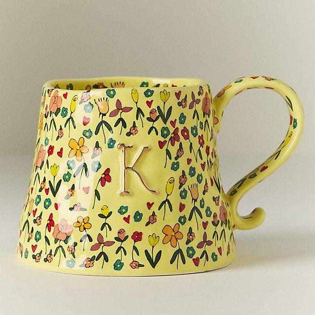 The Mud Fairy Stoneware Monogram Mug