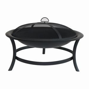30 in. Brookland Black Firepit